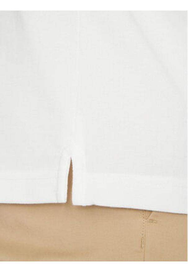 Michael Kors Polo CS552HOHFK Biały Regular Fit. Typ kołnierza: polo. Kolor: biały. Materiał: syntetyk, bawełna