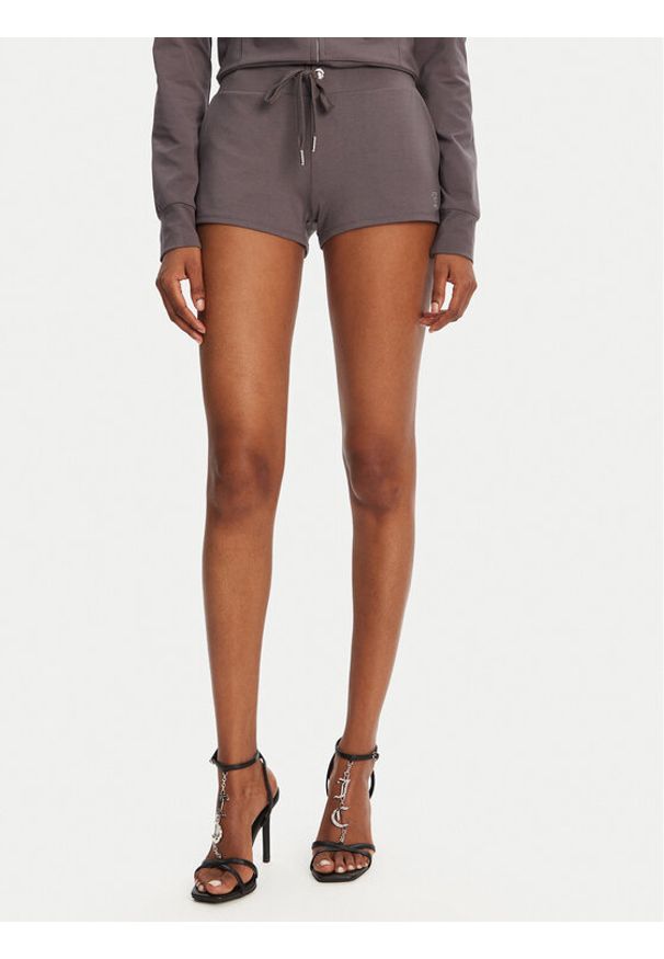 Juicy Couture Szorty sportowe JCWHS125312 Szary Loose Fit. Kolor: szary. Materiał: bawełna