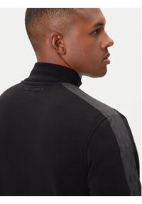 Karl Lagerfeld - KARL LAGERFELD Bluza 705035 554910 Czarny Regular Fit. Typ kołnierza: dekolt w karo. Kolor: czarny. Materiał: bawełna #4