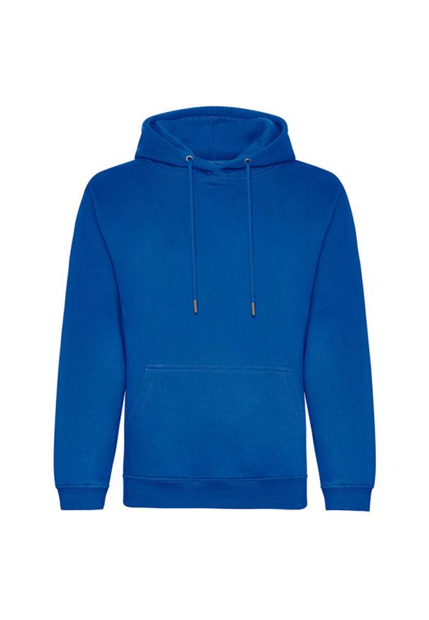 AWDIS - Organiczna Bluza Z Kapturem Unisex Dla Dorosłych. Typ kołnierza: kaptur. Kolor: niebieski