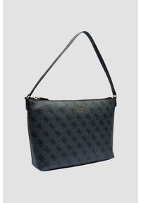 Guess - GUESS Szara damska shopperka Brenton. Kolor: szary. Materiał: skórzane. Styl: elegancki, casual #6