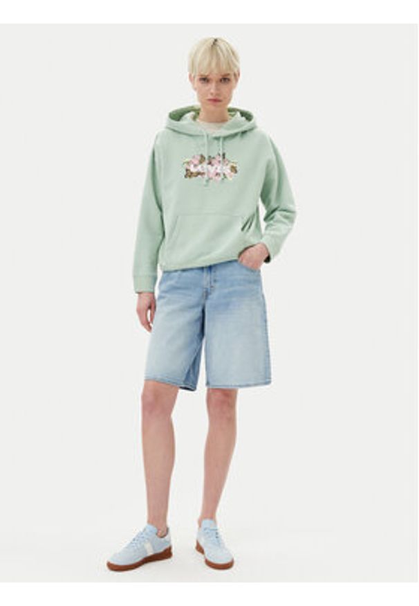 Levi's® Bluza Everyday A8801-0035 Zielony Regular Fit. Kolor: zielony. Materiał: syntetyk, bawełna