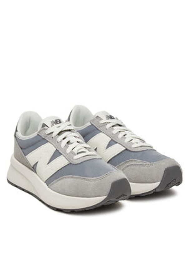 New Balance Sneakersy GS370AH Szary. Kolor: szary. Materiał: zamsz, skóra