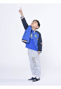 Kenzo kids - Kenzo Kids Spodnie dresowe K24289 S Szary Regular Fit. Kolor: szary. Materiał: bawełna