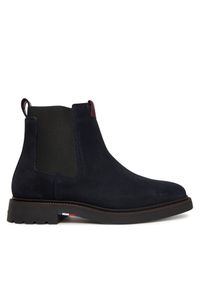 TOMMY HILFIGER - Sztyblety Tommy Hilfiger. Kolor: niebieski