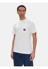 DC Shoes T-Shirt ADYZT05377 Biały Regular Fit. Kolor: biały. Materiał: bawełna
