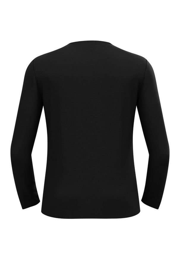 Odlo - Koszulka termoaktywna z długim rękawem męska ODLO Merino 160 BL Top Crew Neck. Kolor: czarny. Długość rękawa: długi rękaw. Długość: długie