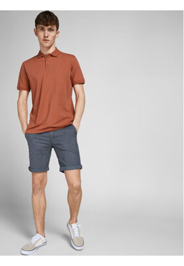 Jack & Jones - Jack&Jones Szorty materiałowe Fury 12206889 Niebieski Regular Fit. Kolor: niebieski. Materiał: bawełna