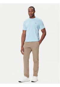 BOSS T-Shirt 50506373 Błękitny Regular Fit. Kolor: niebieski. Materiał: bawełna