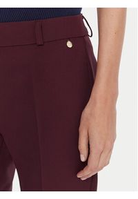 Maryley Spodnie damskie 25IB52Z/M17/43BU Bordowy Regular Fit. Kolor: czerwony. Materiał: syntetyk #3