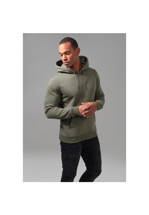 Urban Classics - Bluza z kapturem Urban Classic Terry basic. Typ kołnierza: kaptur. Kolor: zielony