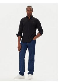 Calvin Klein Jeans Koszula Oxford Classic LV140EM125 Czarny Regular Fit. Kolor: czarny. Materiał: bawełna #4