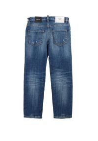 DSQUARED2 KIDS - Spodnie jeansowe 8-16 lat. Okazja: na co dzień. Kolor: niebieski. Materiał: jeans. Sezon: lato. Styl: klasyczny, casual