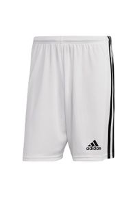 Adidas - Spodenki piłkarskie męskie adidas Squadra 21 Short. Kolor: biały, wielokolorowy, czarny. Materiał: poliester. Sport: piłka nożna