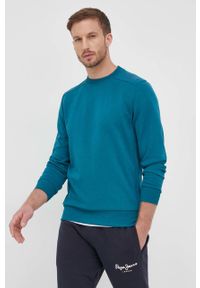 Colmar bluza męska kolor zielony z nadrukiem. Okazja: na co dzień. Kolor: zielony. Materiał: dzianina. Wzór: nadruk. Styl: casual