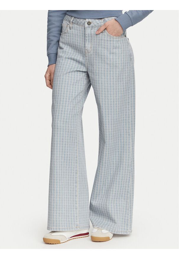 Guess Jeans Jeansy W6YA0O D1182 Niebieski Wide Leg. Kolor: niebieski