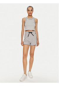 TOMMY HILFIGER - Tommy Hilfiger Szorty sportowe UW0UW05235 Szary Regular Fit. Kolor: szary. Materiał: bawełna #4