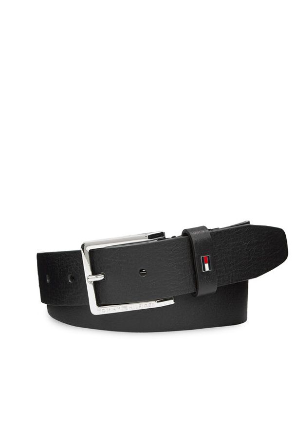 TOMMY HILFIGER - Tommy Hilfiger Pasek Męski Oliver 3.5 Ext AM0AM11461 Czarny. Kolor: czarny. Materiał: skóra