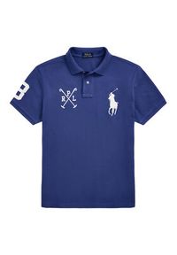 Polo Ralph Lauren Polo 710978082003 Granatowy Custom Slim Fit. Typ kołnierza: polo. Kolor: niebieski. Materiał: bawełna #4