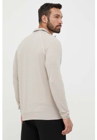 BOSS bluza męska kolor beżowy melanżowa. Okazja: na co dzień. Kolor: beżowy. Wzór: melanż. Styl: casual #5