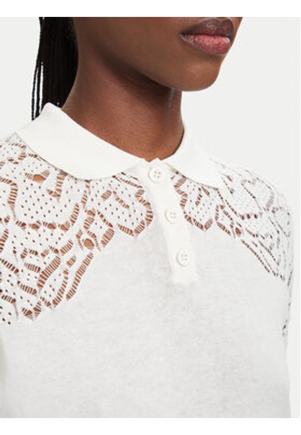 MAX&Co. Sweter MColonza 2616361043200 Écru Regular Fit. Kolor: kremowy. Materiał: bawełna