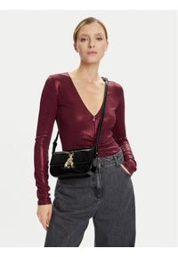 Patrizia Pepe Torebka 8B0231 L125 Czarny. Kolor: czarny. Materiał: skórzane, lakierowane #1