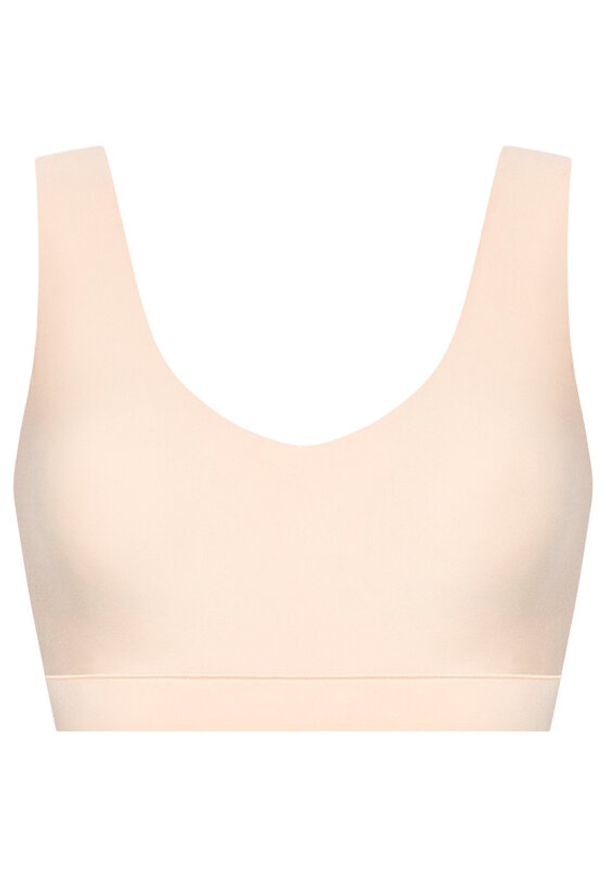 Chantelle Biustonosz top Soft Stretch C16A10 Beżowy. Kolor: beżowy. Materiał: syntetyk