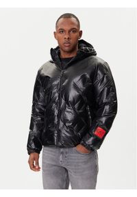 EA7 Emporio Armani Kurtka z imitacji skóry 7M001860 AF22699 UC001 Czarny Regular Fit. Kolor: czarny. Materiał: skóra