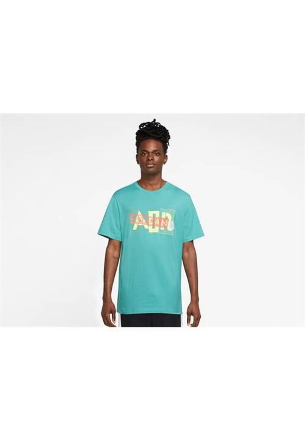 Koszulka sportowa męska Nike Air Jordan Brand Graphic Crew 3. Kolor: niebieski. Długość rękawa: krótki rękaw. Długość: krótkie. Sport: fitness