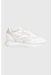Reebok Classic sneakersy GX8689 kolor biały. Nosek buta: okrągły. Zapięcie: sznurówki. Kolor: biały. Materiał: guma. Model: Reebok Classic