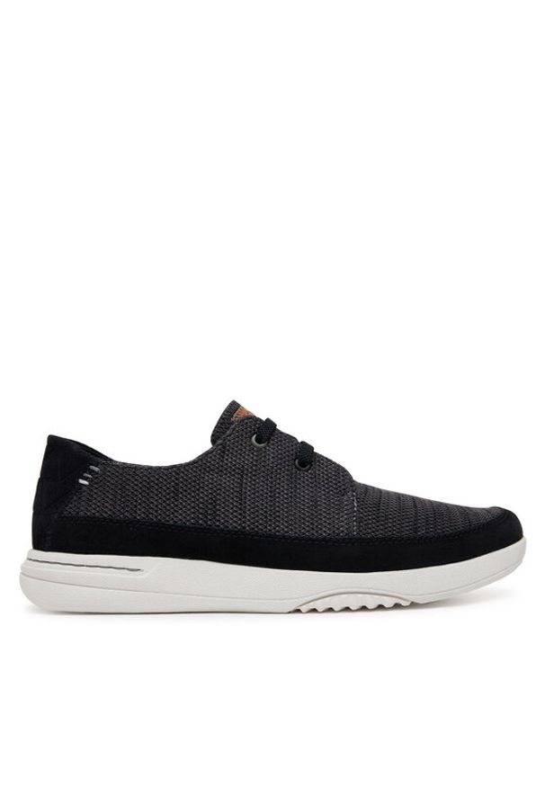 Clarks Sneakersy Easeway Lace 26181368 Czarny. Kolor: czarny. Materiał: materiał