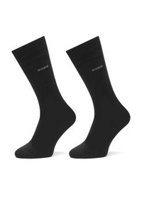 BOSS Zestaw 2 par wysokich skarpet męskich 2P RS Tom 50534901 Czarny. Kolor: czarny. Materiał: bawełna, materiał