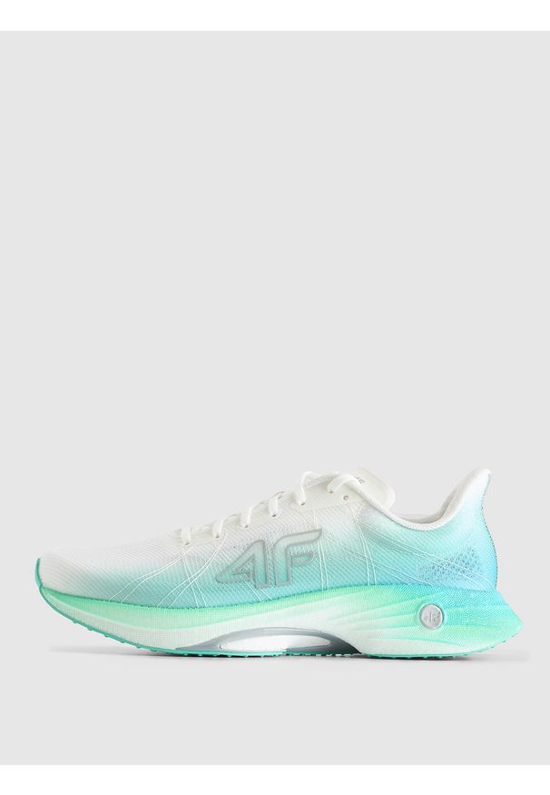 4f - 4F Buty do biegania Speed Runner męskie - zielone 44. Wysokość cholewki: przed kostkę. Kolor: zielony. Materiał: guma. Szerokość cholewki: normalna. Sport: fitness, bieganie