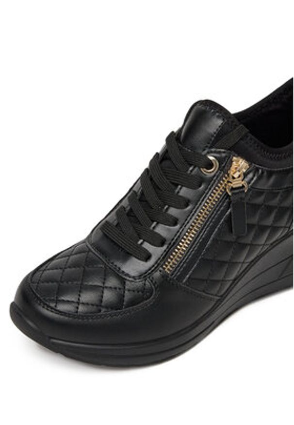 DeeZee Sneakersy AM1108 Czarny. Kolor: czarny. Materiał: skóra