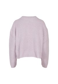 Bluza damska Urban Classics wide oversizeer-Duże rozmiary. Kolor: fioletowy. Materiał: polar. Sezon: zima #1