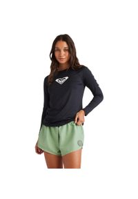 Roxy - Koszulka UPF 50 z długim rękawem dla Kobiety ESSENTIALS Czarny. Kolor: szary. Materiał: elastan, poliester, materiał. Długość: długie