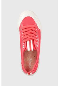 Levi's® - Levi's tenisówki dziecięce kolor różowy. Okazja: na spotkanie biznesowe. Nosek buta: okrągły. Zapięcie: sznurówki. Kolor: różowy. Materiał: włókno, guma. Styl: biznesowy #3