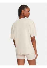 Reebok T-Shirt RK25315CCW Beżowy Regular Fit. Kolor: beżowy. Materiał: bawełna #5