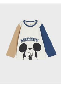 Sinsay - Koszulka z długimi rękawami Minnie Mouse - kremowy. Kolor: kremowy. Długość rękawa: długi rękaw. Długość: długie. Wzór: motyw z bajki #1