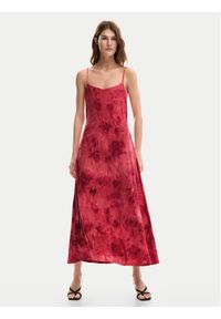 Desigual Sukienka letnia Madison 26SWVK01 Czerwony Regular Fit. Kolor: czerwony. Materiał: syntetyk. Sezon: lato #1