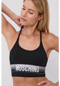 Moschino Underwear - Biustonosz. Kolor: czarny. Wzór: gładki