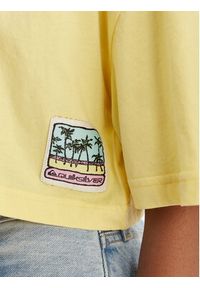 Quiksilver T-Shirt Maxi EQWZT03183 Żółty Oversize. Kolor: żółty. Materiał: bawełna #5