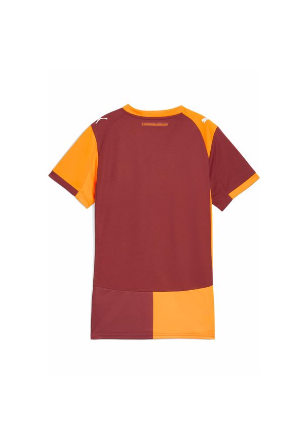 Puma - Damska koszulka domowa Galatasaray SK 25/26 PUMA Red Rhythm Intense Orange. Kolor: pomarańczowy, czerwony, wielokolorowy, żółty. Sport: piłka nożna