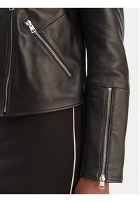Hugo - HUGO Kurtka skórzana Lujana 50551255 Czarny Regular Fit. Kolor: czarny. Materiał: skóra #6