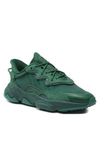 Adidas - Buty adidas OZWEEGO Shoes GW2204 Zielony. Kolor: zielony. Materiał: skóra