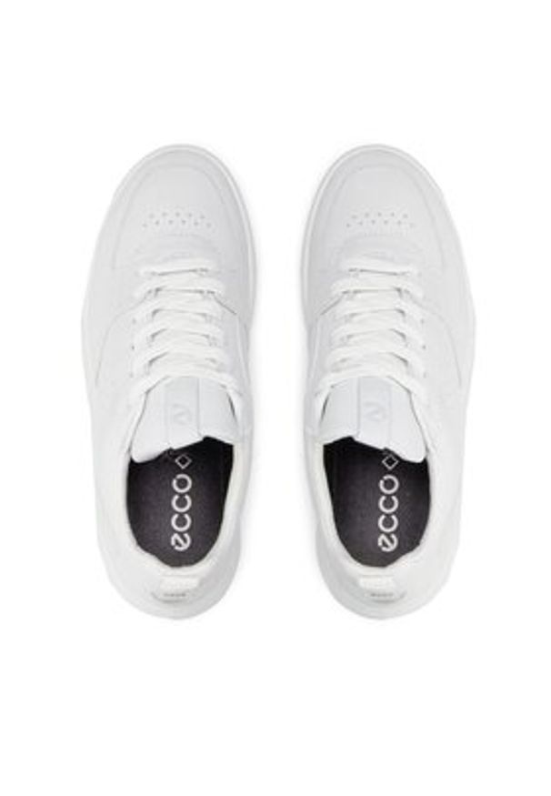 ecco - ECCO Sneakersy Street 720 W GORE-TEX 20971301007 Biały. Kolor: biały. Materiał: skóra. Technologia: Gore-Tex