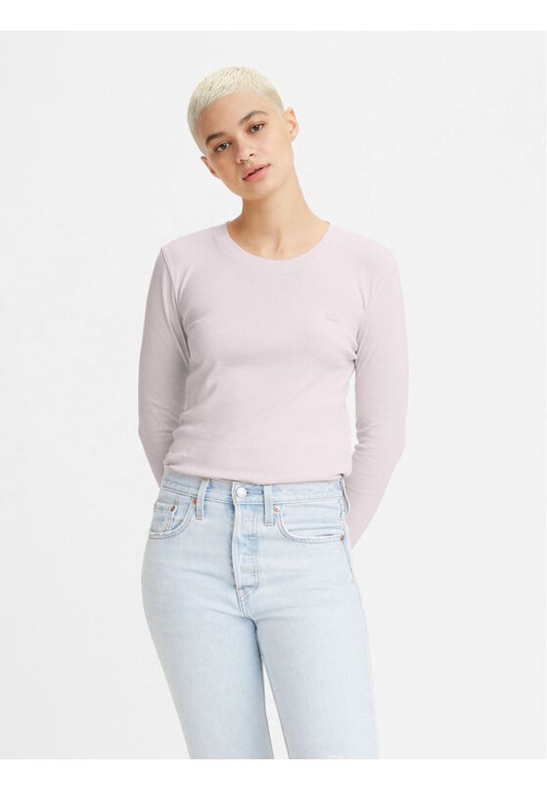 Levi's® Bluzka Baby 69555-0052 Różowy Slim Fit. Kolor: różowy. Materiał: bawełna