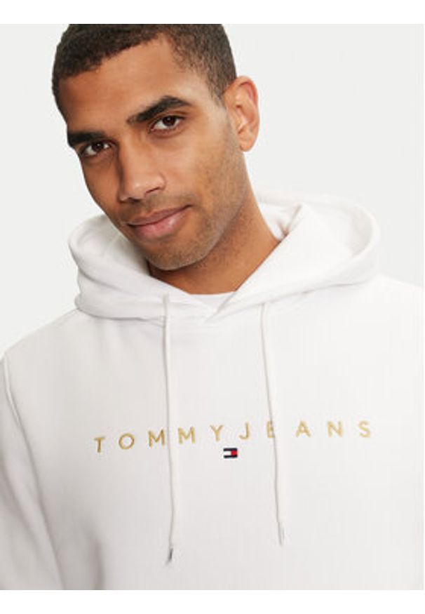 Tommy Jeans Bluza DM0DM20503 Biały Regular Fit. Kolor: biały. Materiał: bawełna