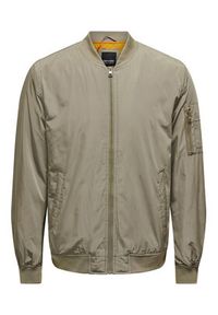 Only & Sons Kurtka bomber Joshua 22023287 Beżowy Regular Fit. Kolor: beżowy. Materiał: syntetyk #3