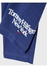 TOMMY HILFIGER - Tommy Hilfiger Legginsy Graphic KN0KN01562 Granatowy Slim Fit. Kolor: niebieski. Materiał: bawełna